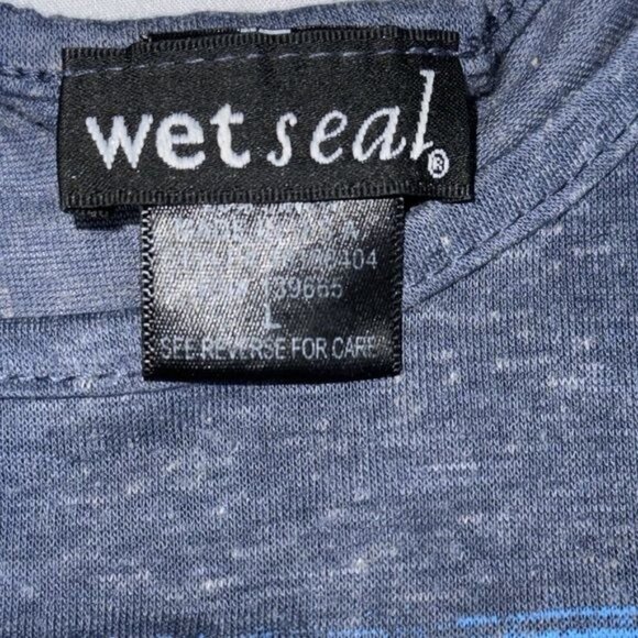 Wet Seal Womens Miami South Beach Tank Top Blue S - Picture 3 of 6